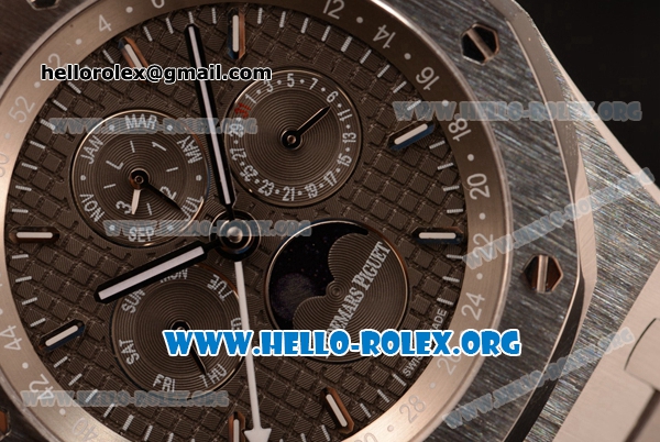 Audemars Piguet Royal Oak Perpetual Calendar Asia Automatic Steel Case with Grey Dial and Steel Bracelet - Click Image to Close